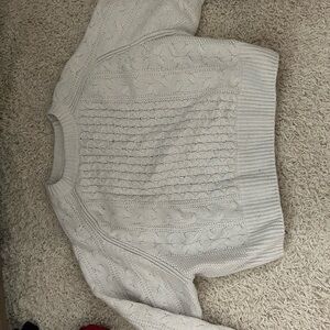 Women's Cable Knit Sweater - Cream